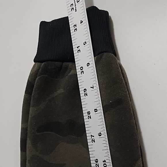 Huntington Beach Soft Sherpa Fleece Lined Knit Camo Jogger Utility Lounge Pants - Picture 7 of 10